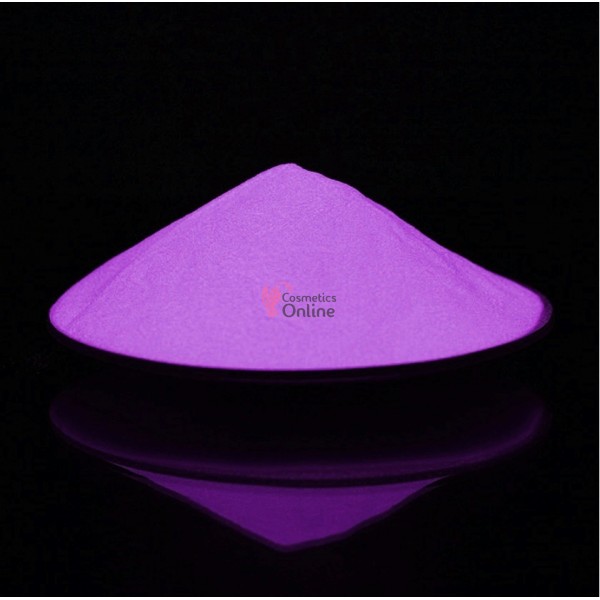 Pudra fosforescenta pentru Gel UV sau Acril 08 Alb -> Purple White